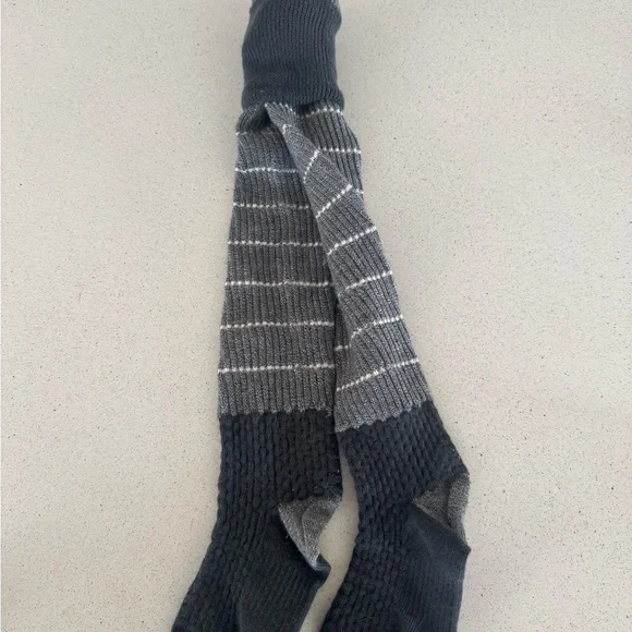 COPY - Lululemon Yoga Gray Striped Over the Knee Socks - Picture 4 of 4